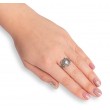 1280. Artystyczny UNIKATOWY pierścionek z filigranowymi wycinankami PLATYNA