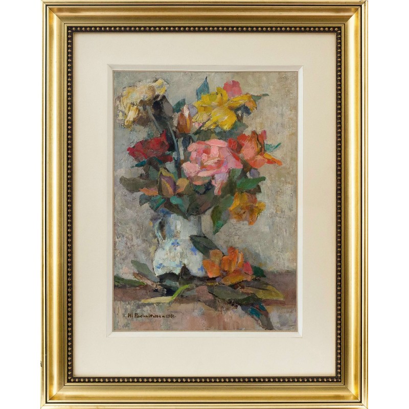 131. Hanna Pachniewska-Betley (1910-1987) Kwiaty w wazonie, 1961