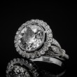 Platynowy pierścionek z diamentem ok. 3.78ct