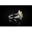 Złoty pierścionek ze SZMARAGDEM 5.34ct oraz diamentami